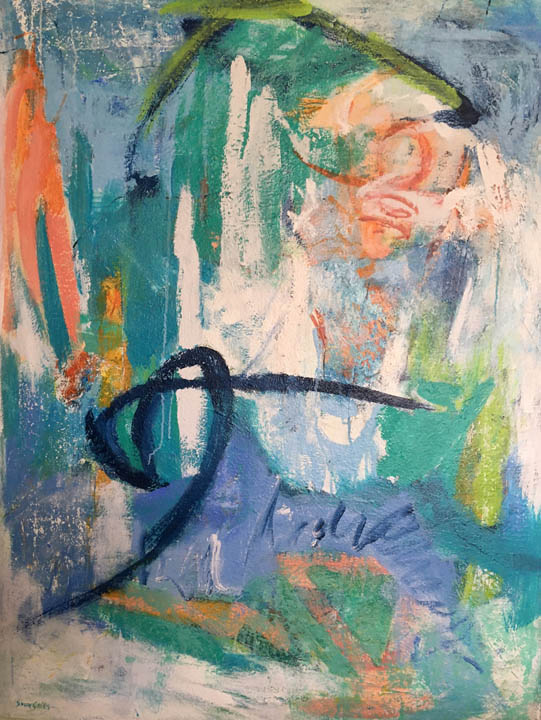 Boomerang by Susan von Gries - Abstract Art Original